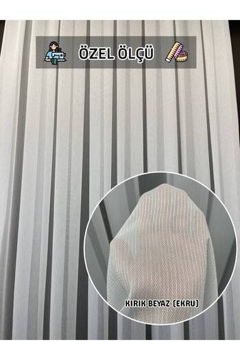 PERDEYERİ Su Yolu Üsküdar Tül Perde 1/3 Sık Pileli Ütü İstemez Dayanıklı