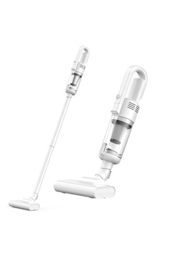 KonLinx Cordless Vertical Vacuum Cleaner, 6500Pa, HEPA Filter, LED Lighting, White