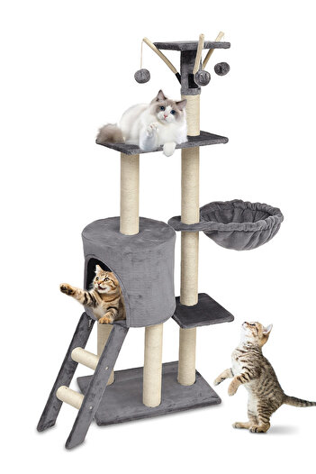KidLe Cat Tree Large Cat Climbing Frame Cat Nest