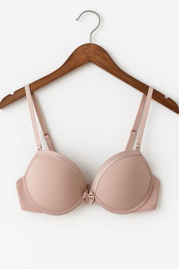 enmodaiçgiyim Supported White Satin Piping Luxury Women's Bra