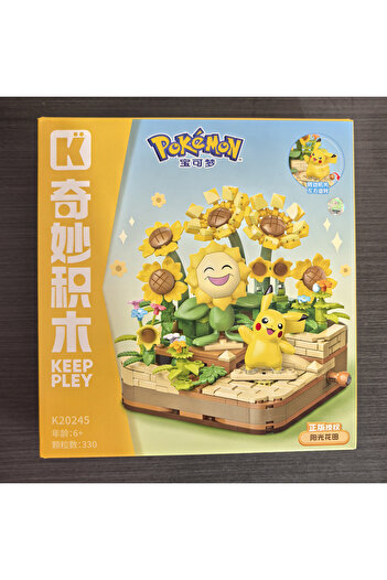 Choice K20245 Keeppley Anime Cartoon Pokemon Toys Pikachu Piplup Jigglypuff Hot Air Balloon Building Block