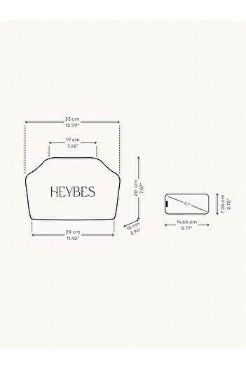 HEYBE'S Heybes Жіноча сумка Saks Синя веганська шкіряна клатч