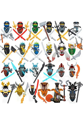 Miniso C-24PCS 24pcs Ninja Anime Characters Mini Man Figure Toys, Decorative Figures, Humanoid Dolls,childr
