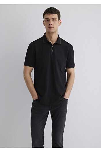 Mavi Black Polo T-Shirt Regular Fit / Regular Cut 0612650-900