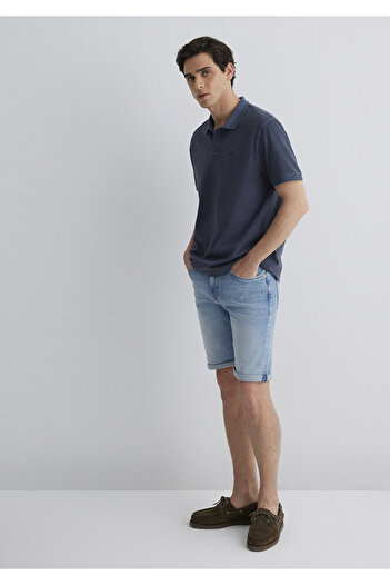 Mavi Brian 90S Vibrant Blue Jean Shorts 0418489818