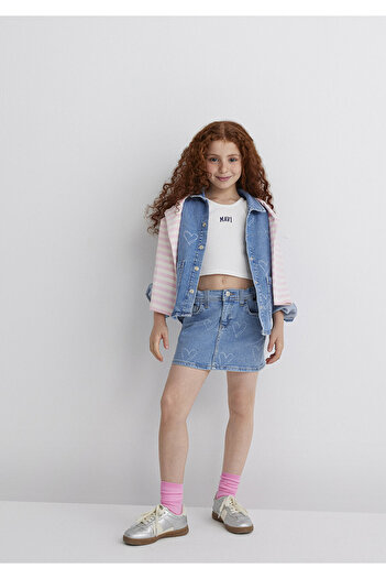 Mavi Laila Light Blue Jean Skirt 7310000-89486