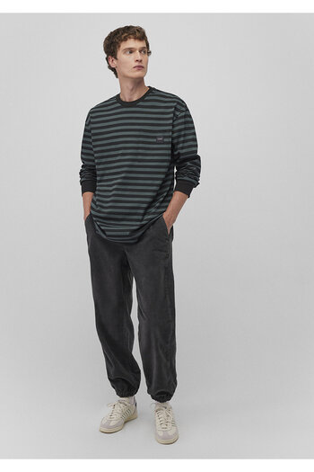 Mavi Ριγέ πράσινο μπλουζάκι Loose Fit / Loose Relaxed Fit 0612408 -71598