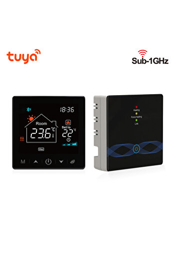 Choice 220-240V Black R9BW Tuya Smart Home Wifi Wireless Thermostat RF Battery Gas Boiler Water Heating Dig