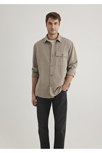 Mavi Brown Shirt Regular Fit / Regular Fit 0211374 -80656