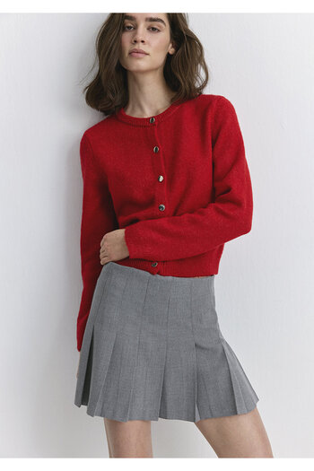 Mavi Pleated Gray Skirt 1310622-88468