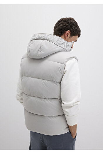 Mavi Hooded Light Gray Puffer Vest Regular Fit / Normal Cut 0110089-70075