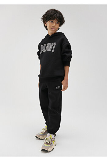 Mavi Logo Printed Black Sweatpants 6010000-900