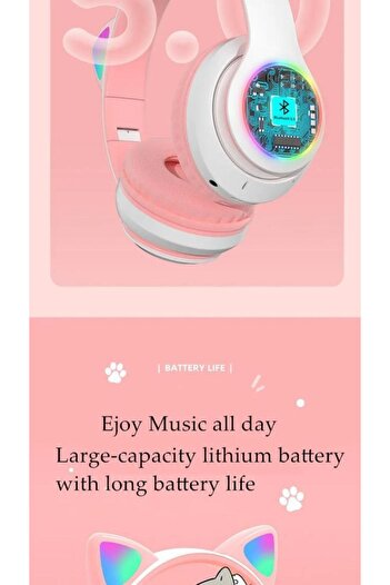 Torima STN-28 Pembe Kulak Üstü Kablosuz Bluetooth Kulaklık