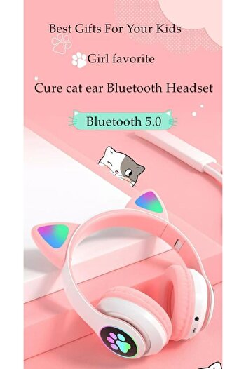 Torima STN-28 Pembe Kulak Üstü Kablosuz Bluetooth Kulaklık