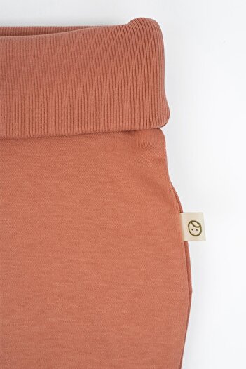 Little Gusto High Waist Trousers Baby Pink Organic Cotton