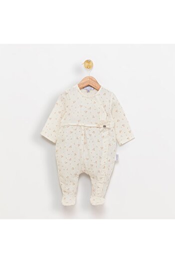 Babydola Muslin Baby Romper with Feet and Snaps