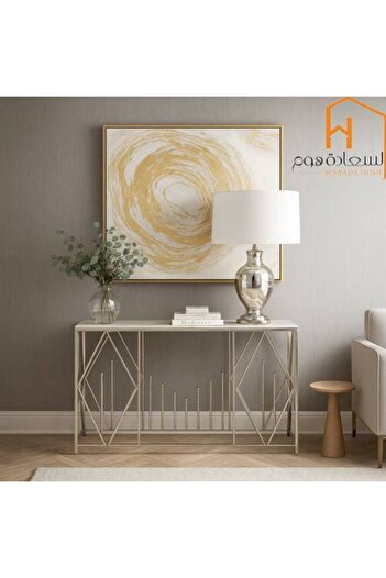 Al Saada Home طاولة وحدة التحكم الخشبية - 80 × 40 × 140 سم