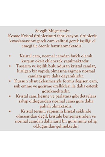 PAŞABAHÇE CAM Kristal Kesme Ayaklı Sunumluk  28 CM