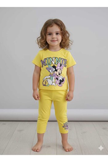 Store Yellow Minnie Girl's Summer Suit Bottom-Top Suit Beach