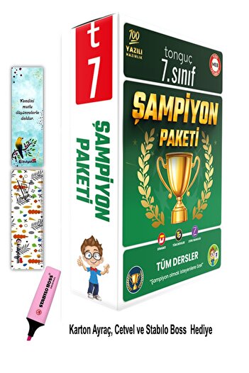 Tonguç Yayınları 7. Sınıf Şampiyon Paketi 8 Kitap
