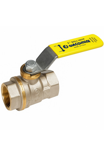 GIACOMINI ball valve R910X010, 3", DN80, Fi, for gas, full port, nickel-plated brass