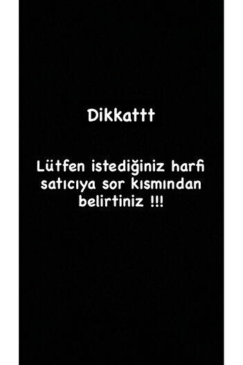 Eva shopping Harfli kolye çelik 3 boyutlu görünüm minimal