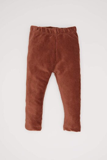 DeFacto Basic Plain Ribbed Baby Girl Elastic Tights Y1083A224Wn