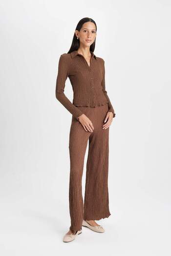 DeFacto Regular Fit Elastic Waist Basic Απλό Παντελόνι D4415AX24AU