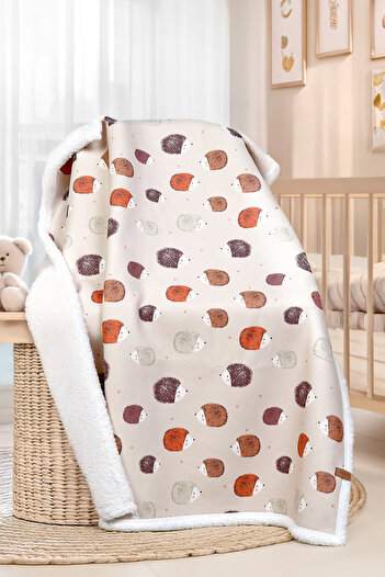 HAMUR Fluffy Baby Blanket 80X100 cm Urcin Swaddle Stroller Double-Sided Sheep Hair Blanket 100X80