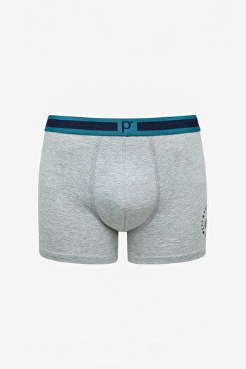 Penti Erkek Pamuklu Slogan 3lü Çok Renkli Boxer