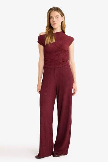 DeFacto Wide Leg Wide Leg Baggy Trousers D3570Ax25Au