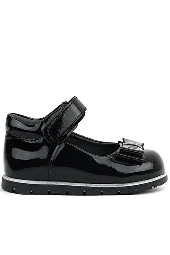 Rakerplus Black Patent Leather Bow Baby Girl Ballet Shoes