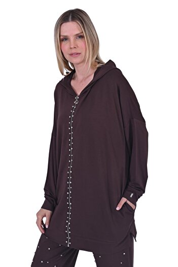 Invee Stone Tracksuit Set Brown