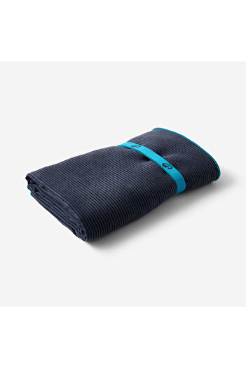 Decathlon Nabaiji Corded Microfiber Πετσέτα - L - Navy Blue - 80 x 130 cm