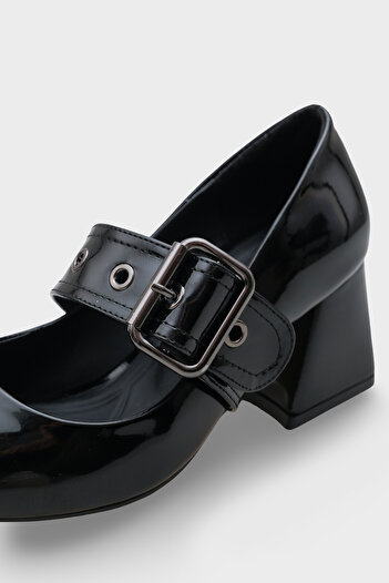 Capone Outfitters Catherin Pointed Toe Thick Medium Heeled Strappy Women's Shoes