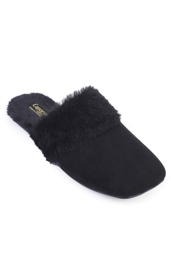 Capone Outfitters Elyse Women's Closed Gondola Furry Slippers