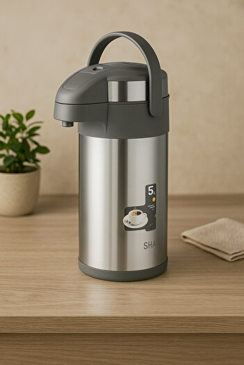 SHAHA 4L Stainless Steel Tea Thermos - Stylish and Practical Design