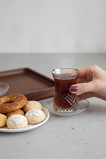 DECOSTYLE Paşabahçe Tea Glass Trellis 12 Pieces