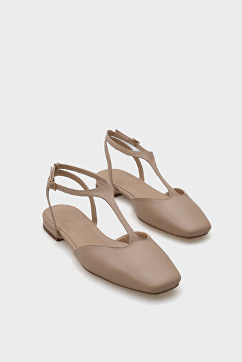 Capone Outfitters Andi Ankle Strap Women's Ballerinas