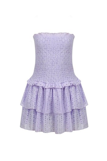 La Sarta Purple Lucca Dress with Shorts