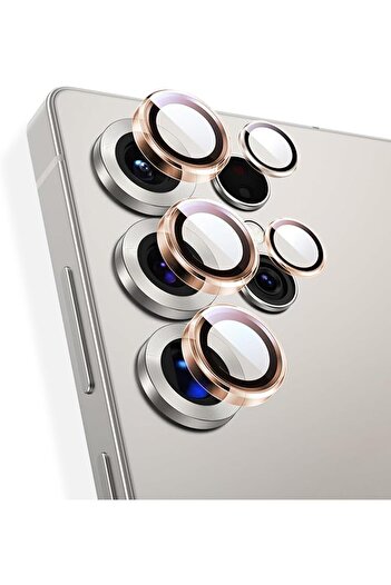 Glassology Samsung Galaxy S25 Ultra Lens Guard – Shatterproof, Clear - Gold