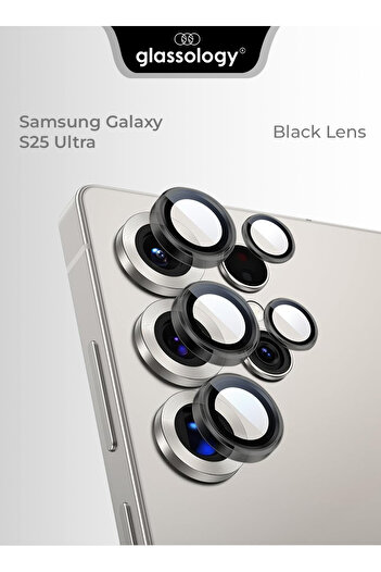 Glassology Samsung Galaxy S25 Ultra Camera Lens Guard – Shatterproof - Black