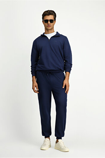 Kiğılı Regular Fit Zippered Half Turtleneck Sweatshirt