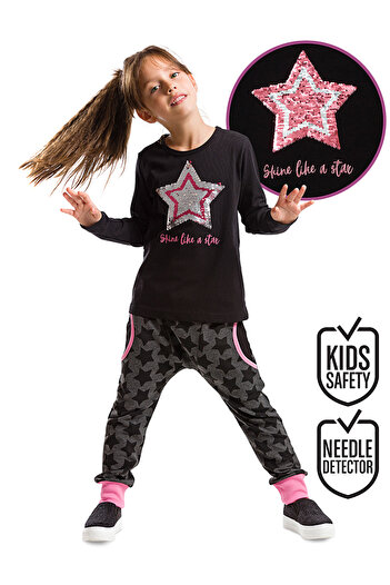 MSHB&G Changing Sequined Girl's T-shirt Trousers Set