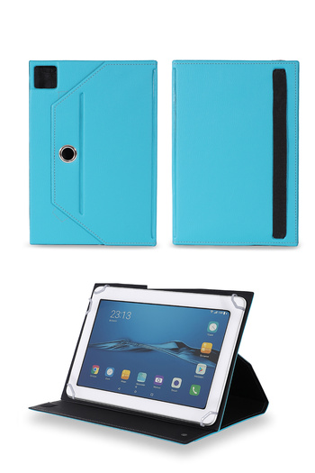 Velvoria Hometech T750 - Turquoise Tablet Case with Universal Cover and Stand Compatible with 7-Inch Tablets