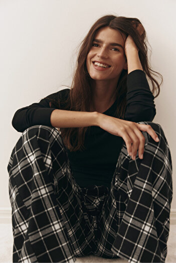 H&M Pamuklu Pijama Altı