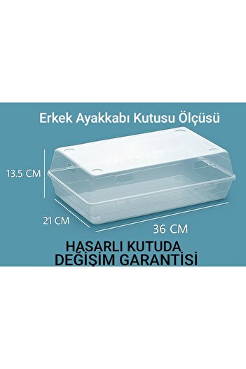 KRM HOME 10 Adet Erkek Ayakkabı Saklama Kutusu - Kadın Bot Saklama Kutusu