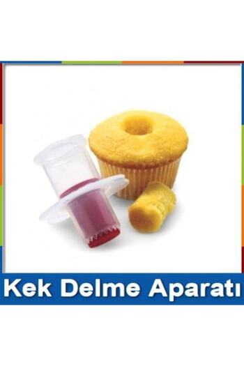 FırsatVar Çikolata Dolgulu Kek Için Kek Delici Delme Aparatı Cupcake Muffin Dolgu Açıcı Plastik Delici
