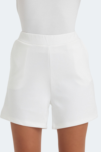 Slazenger Vidar Women's Ecru Shorts with Pockets