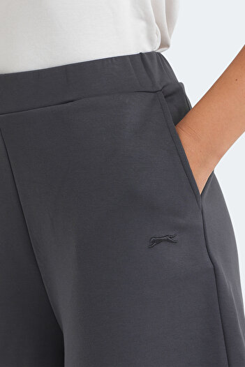 Slazenger VIDAR Kadın Cepli Koyu Gri Şort